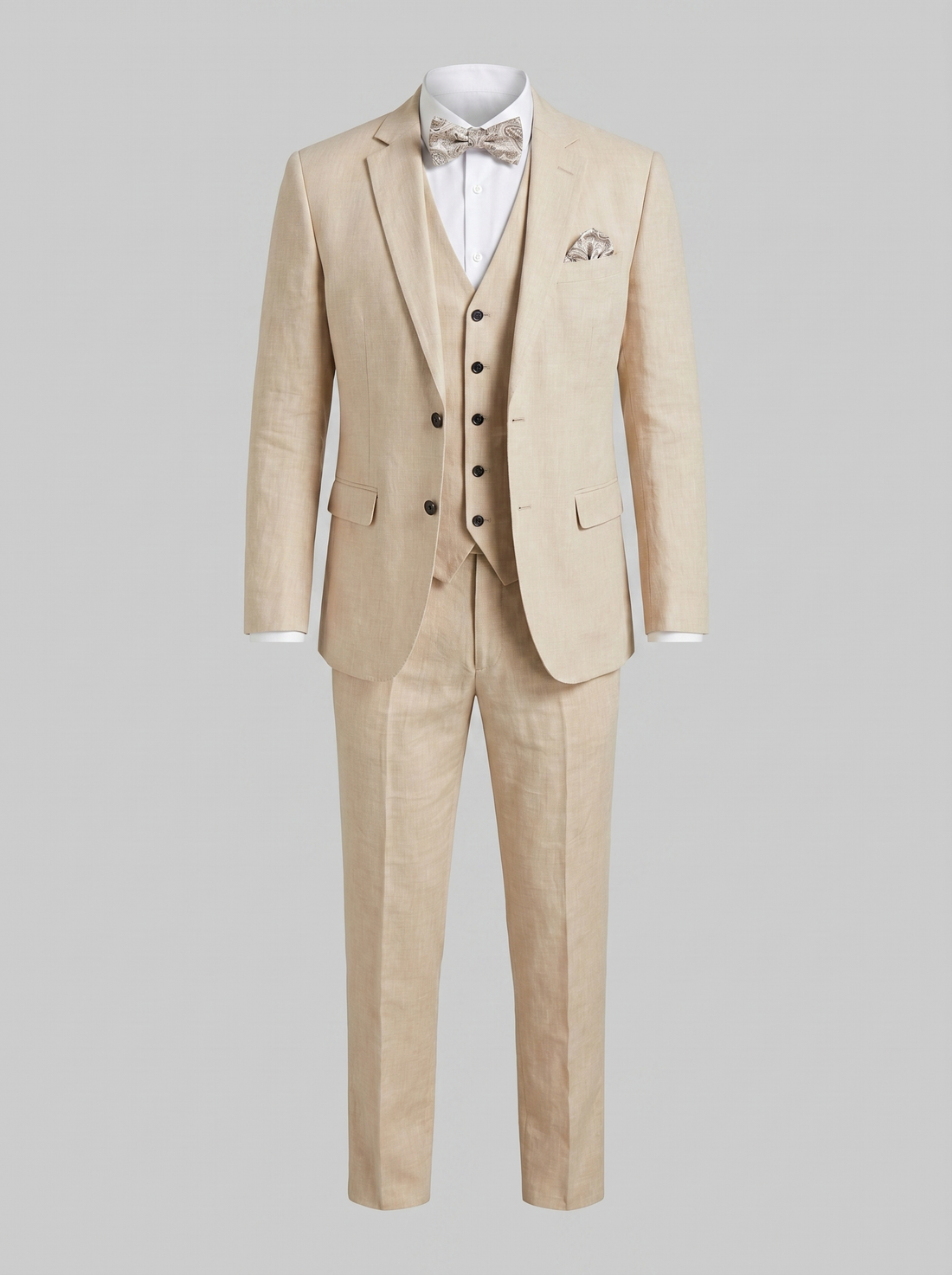 Men's 3-Piece Suit for Weddings and Summer Events