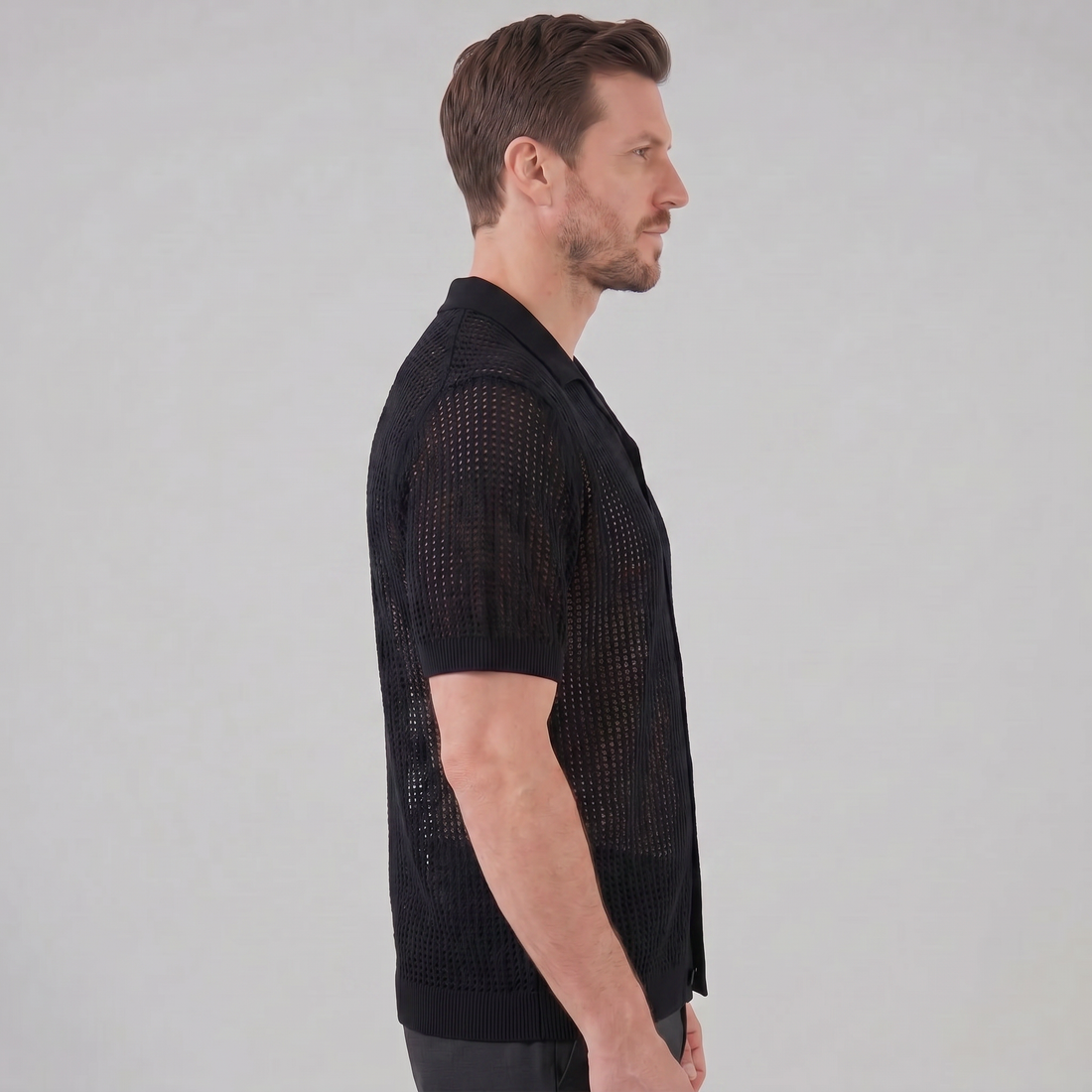 Men's Airy Knit Casual Summer Shirt