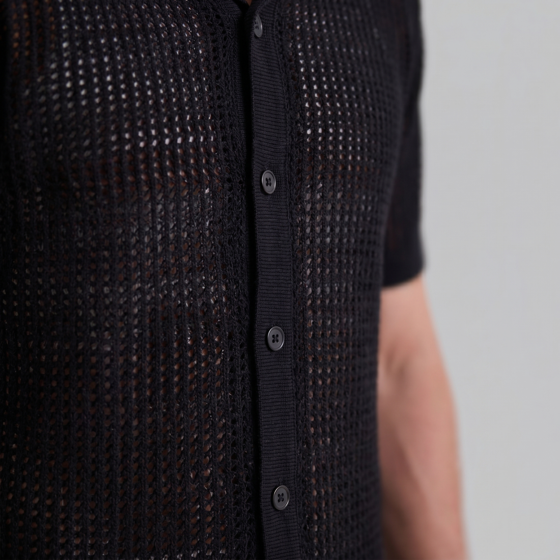 Men's Airy Knit Casual Summer Shirt