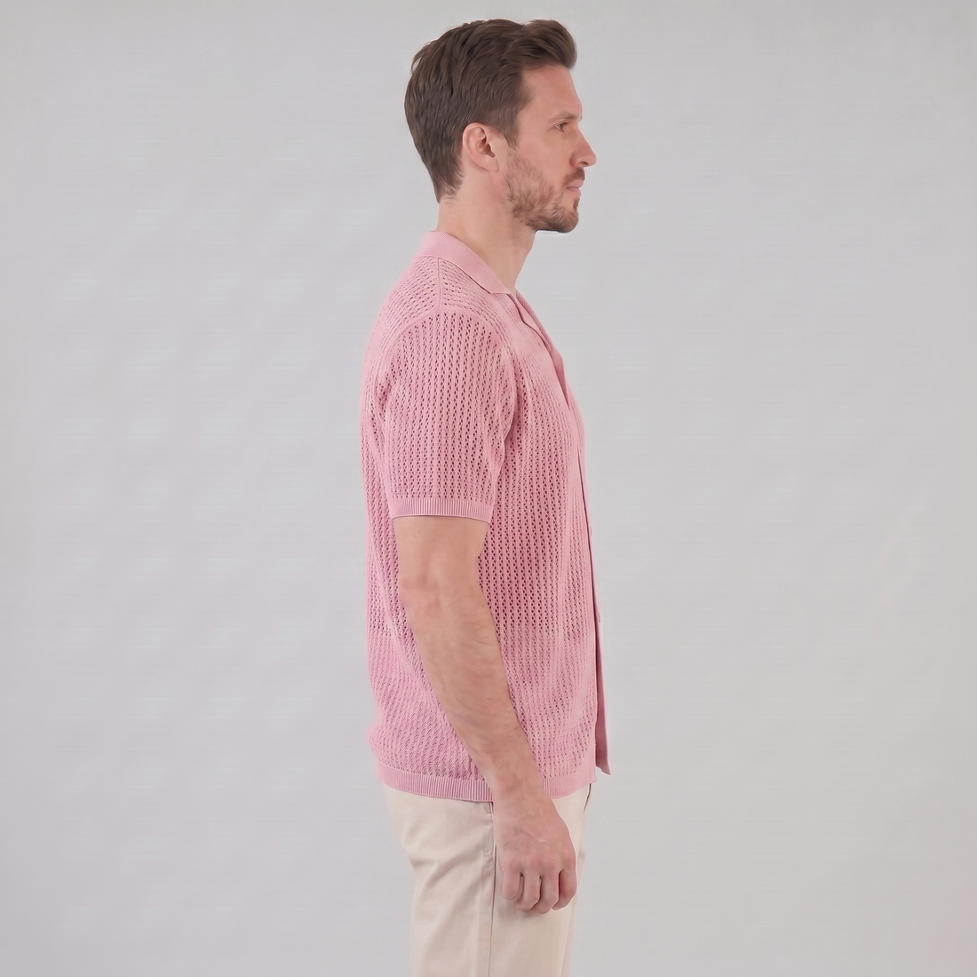 Men's Airy Knit Casual Summer Shirt