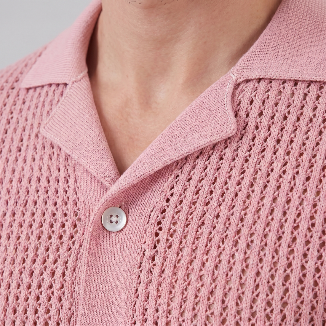 Men's Airy Knit Casual Summer Shirt