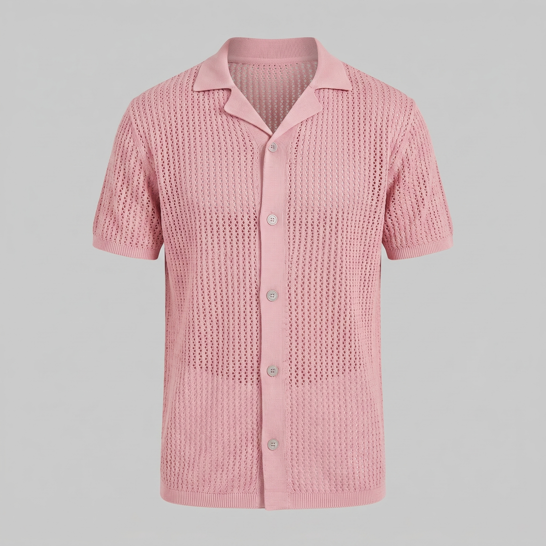 Men's Airy Knit Casual Summer Shirt