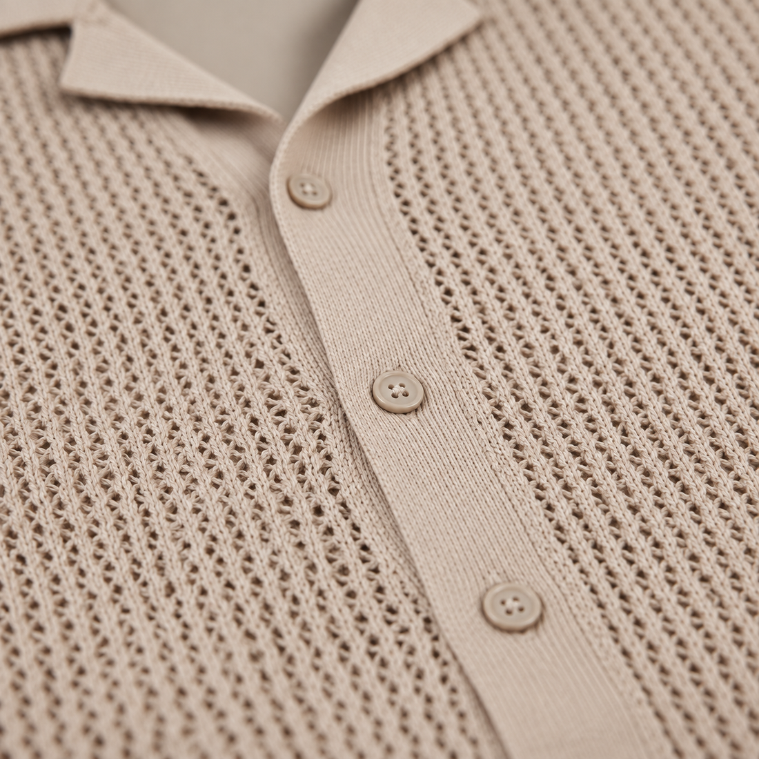 Men's Airy Knit Casual Summer Shirt