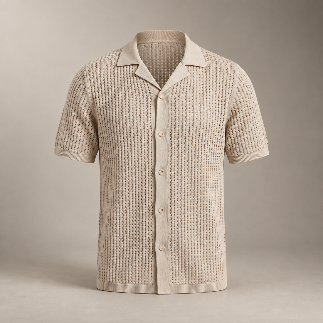 Men's Airy Knit Casual Summer Shirt
