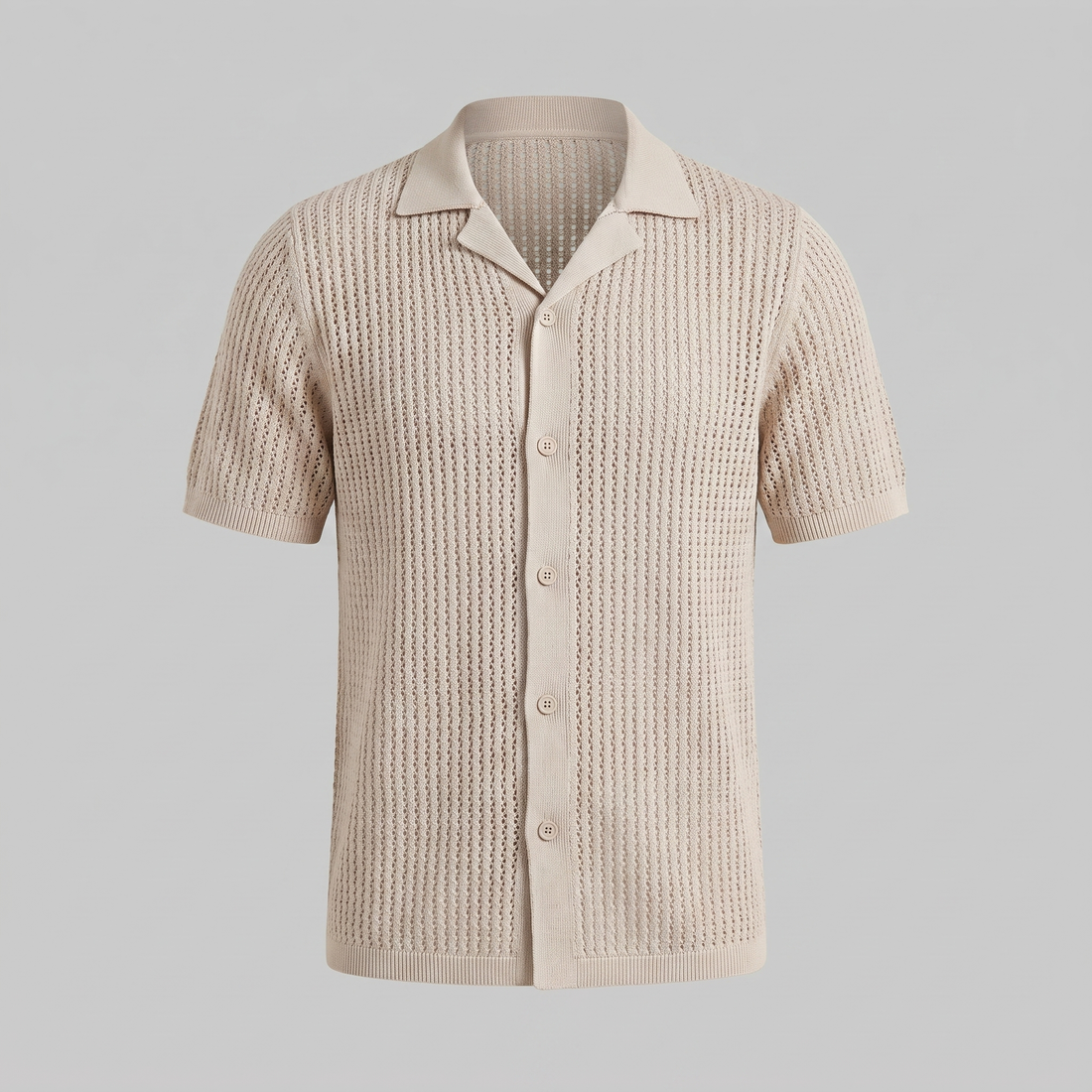 Men's Airy Knit Casual Summer Shirt