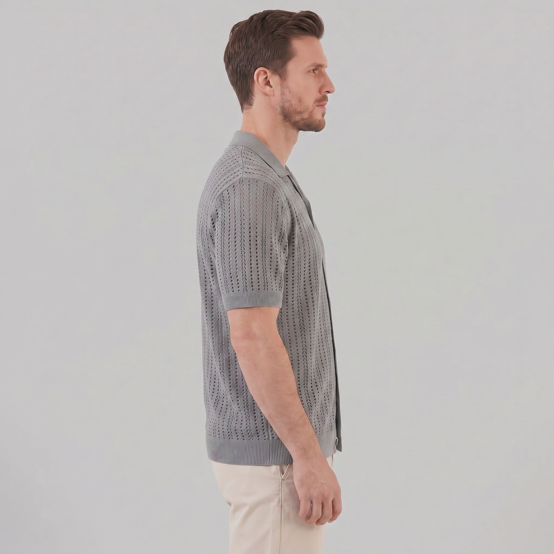 Men's Airy Knit Casual Summer Shirt