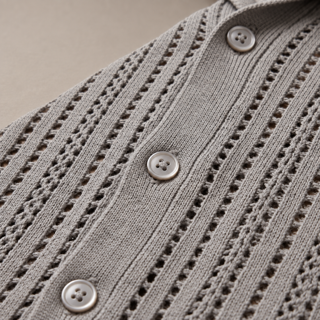 Men's Airy Knit Casual Summer Shirt