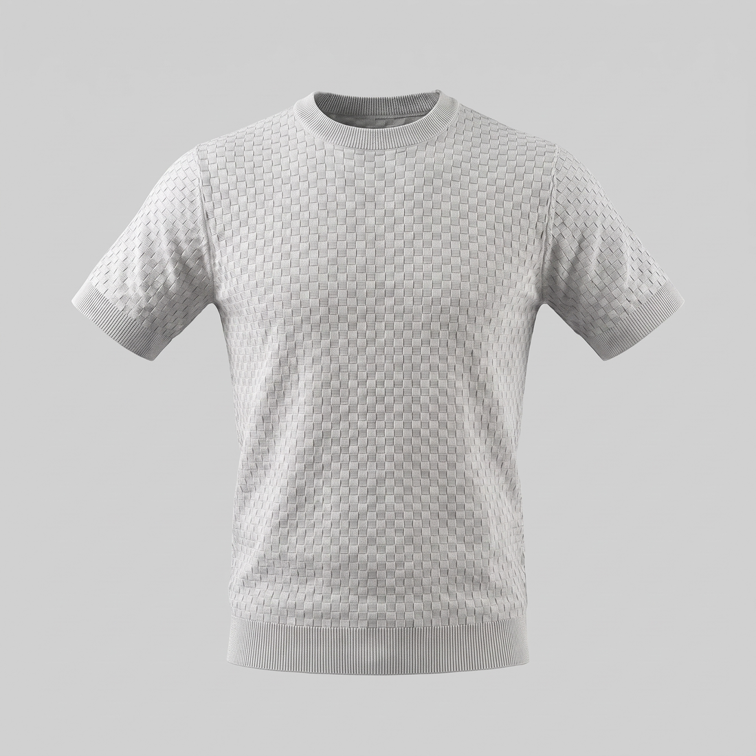 Men's Basket Weave Knit T-Shirt