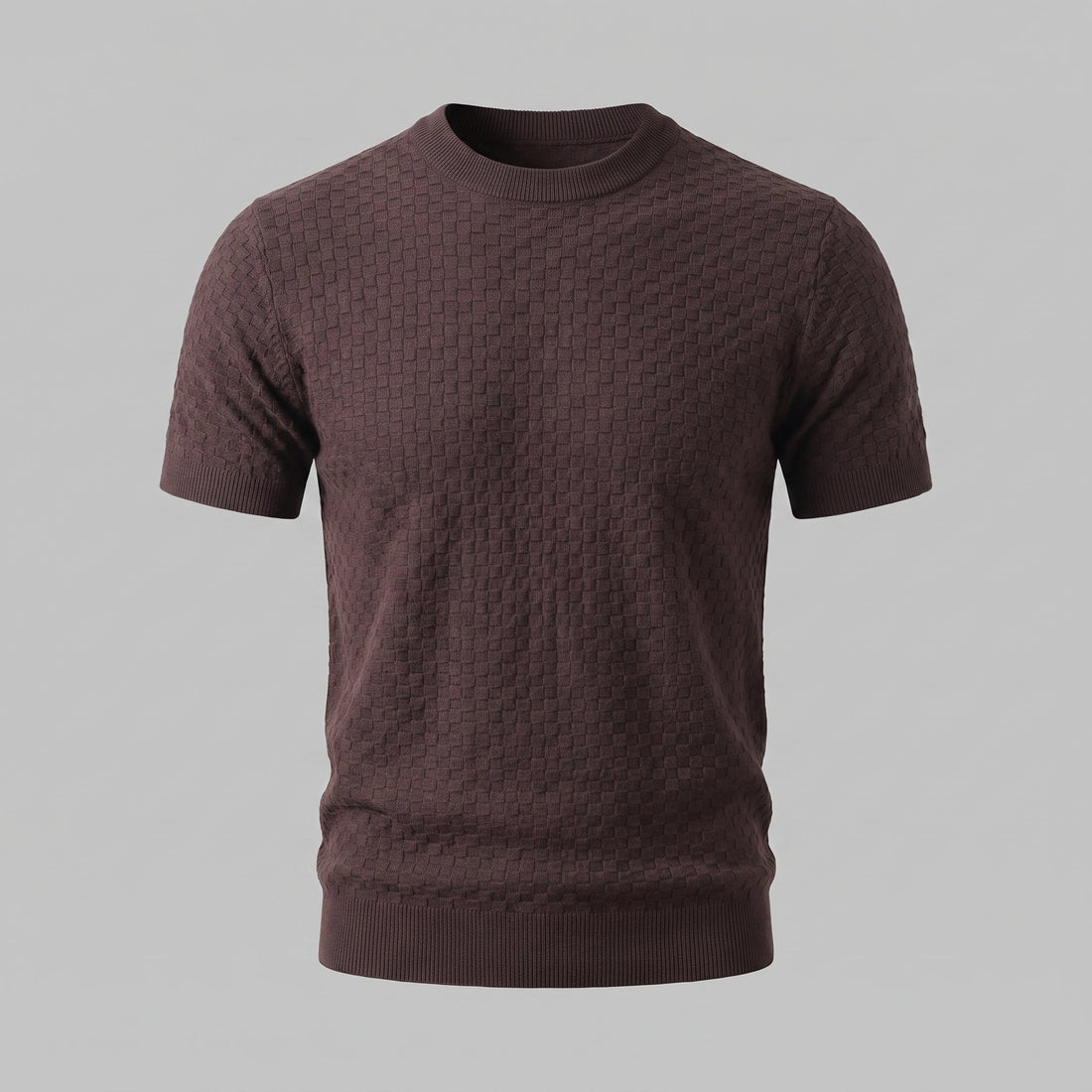Men's Basket Weave Knit T-Shirt