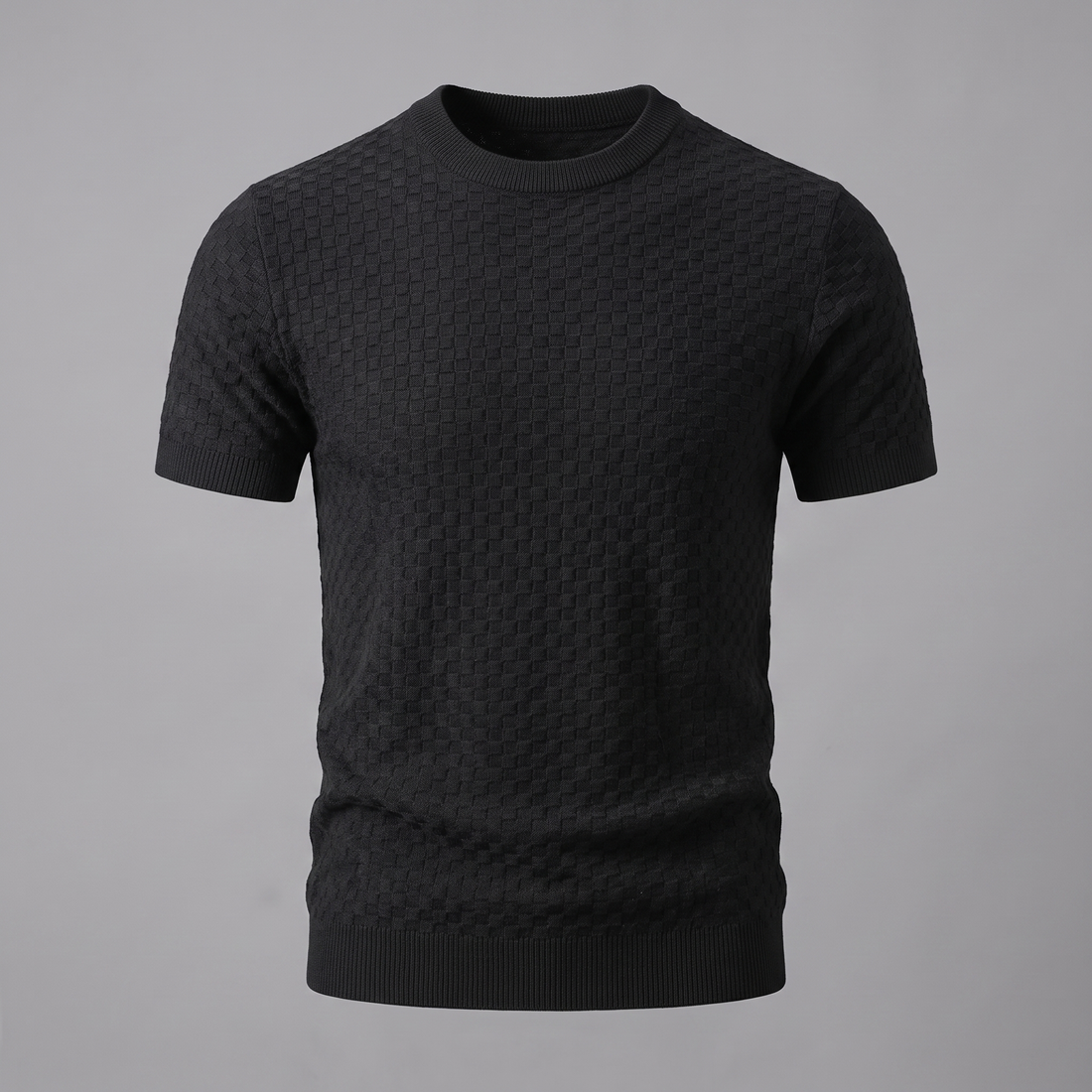 Men's Basket Weave Knit T-Shirt
