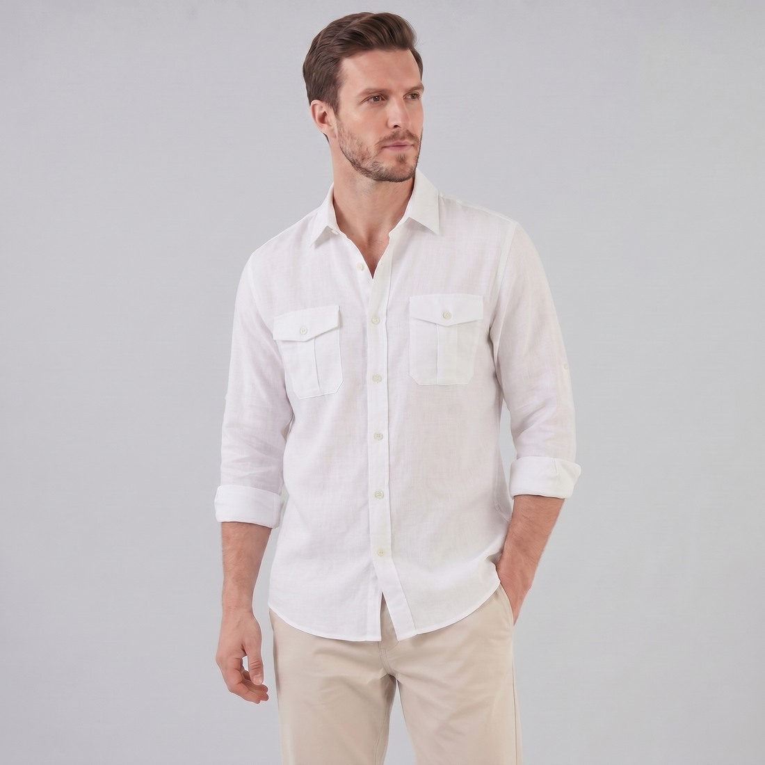 Men's Button-Up Summer Shirt
