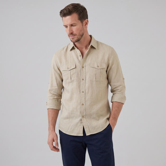 Men's Button-Up Summer Shirt