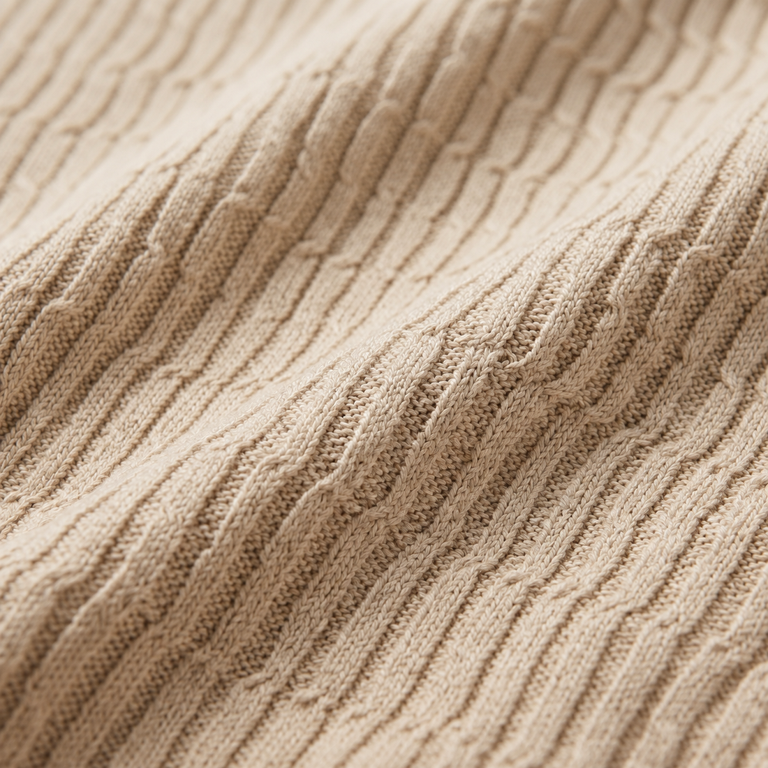 Men's Cable Texture Knit Polo