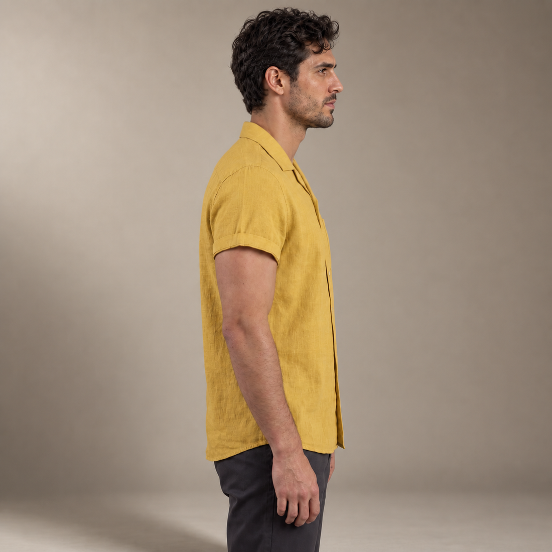 Men's Camp Collar Short-Sleeve Shirt