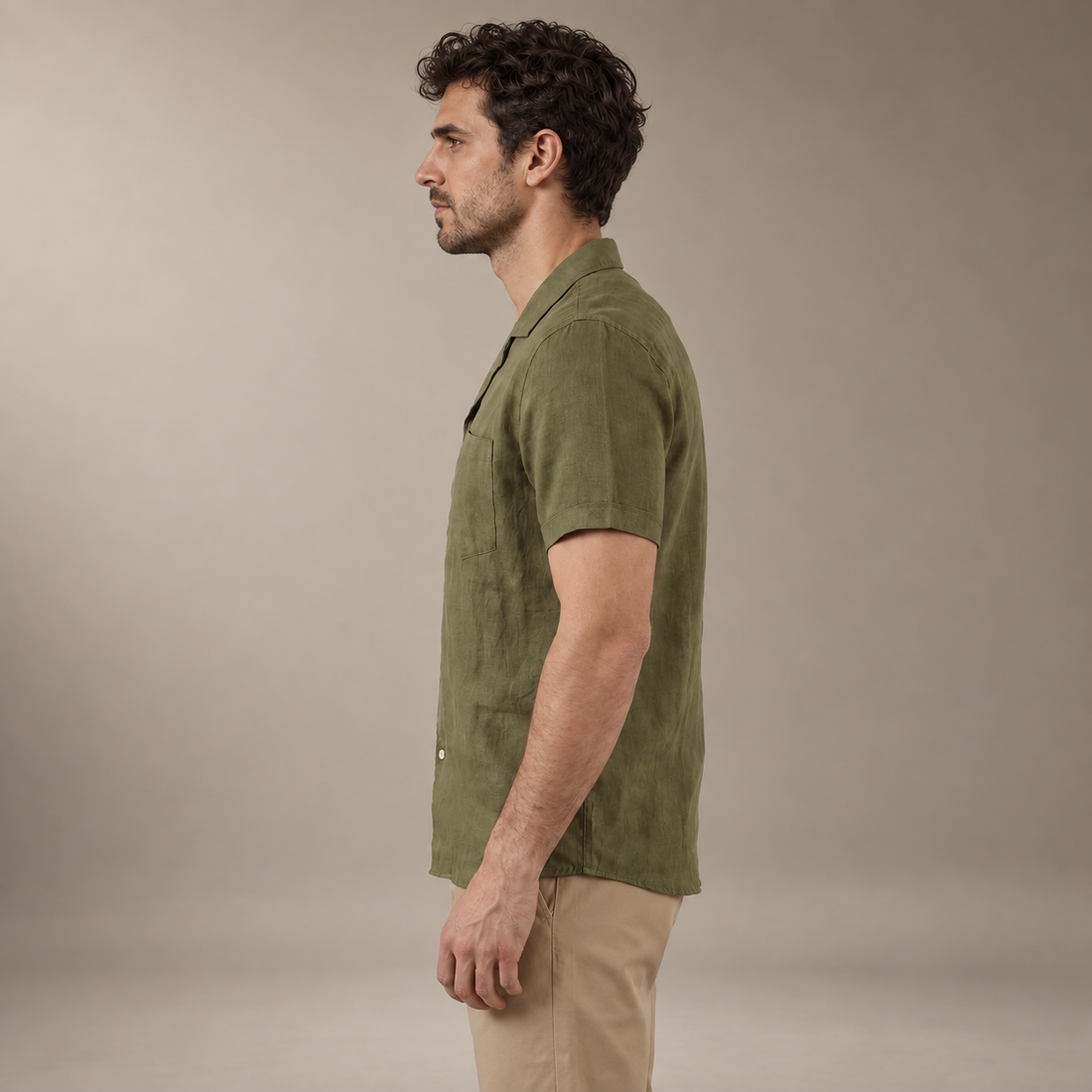 Men's Camp Collar Short-Sleeve Shirt
