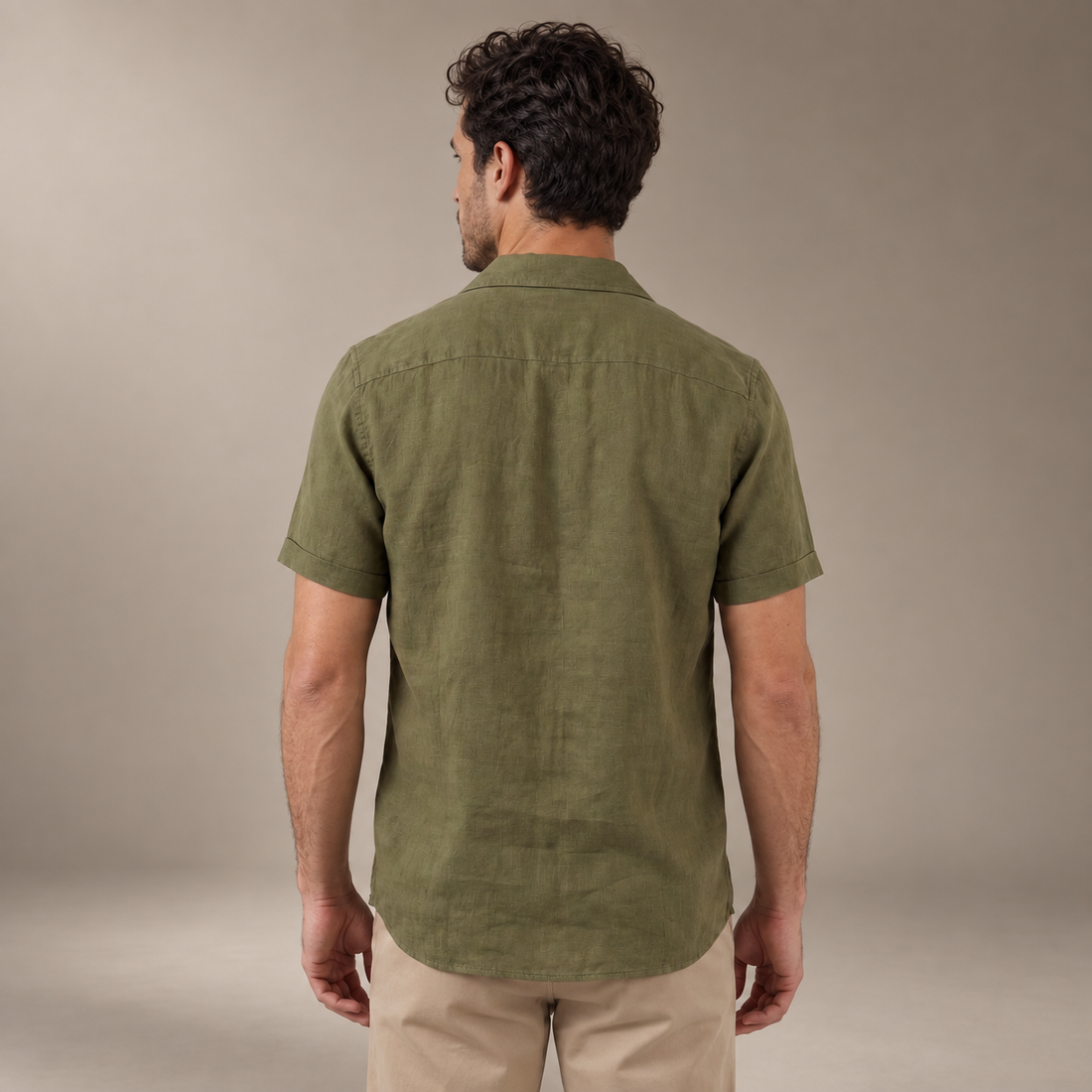 Men's Camp Collar Short-Sleeve Shirt