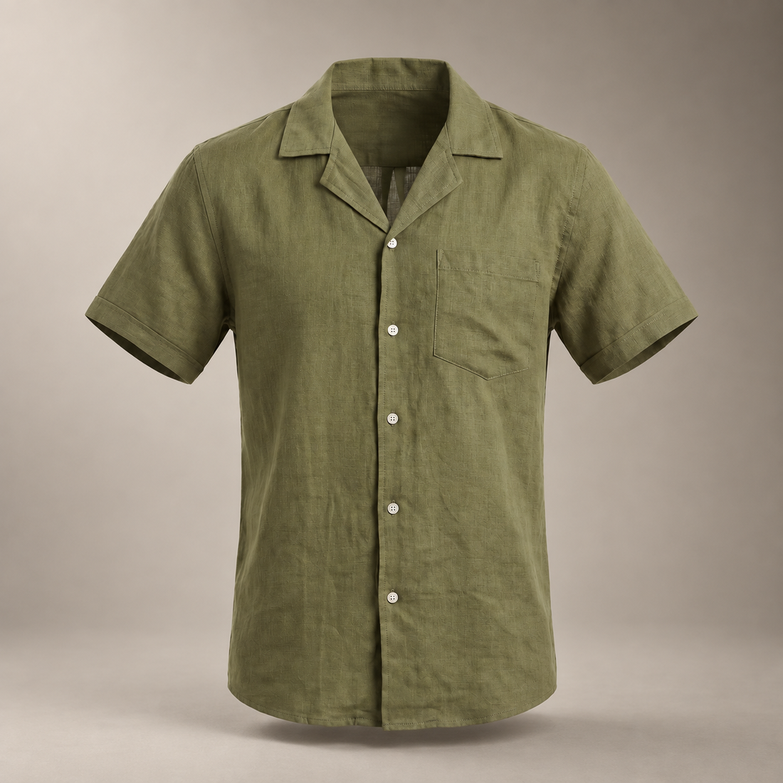 Men's Camp Collar Short-Sleeve Shirt
