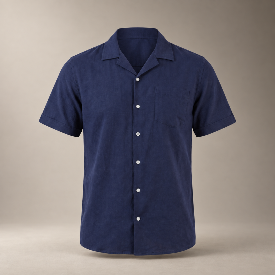 Men's Camp Collar Short-Sleeve Shirt