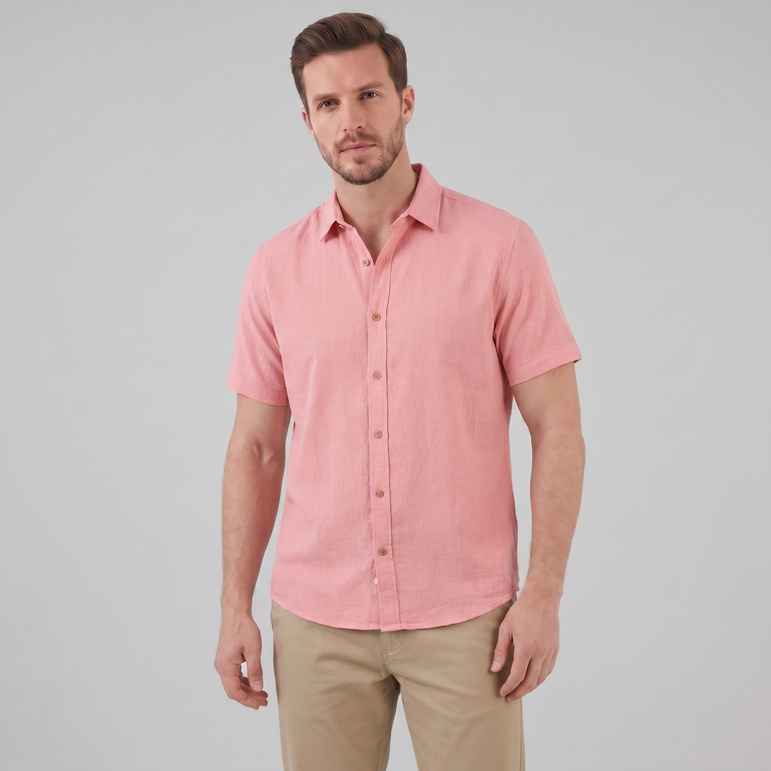 Men's Camp Collar Short-Sleeve Summer Shirt