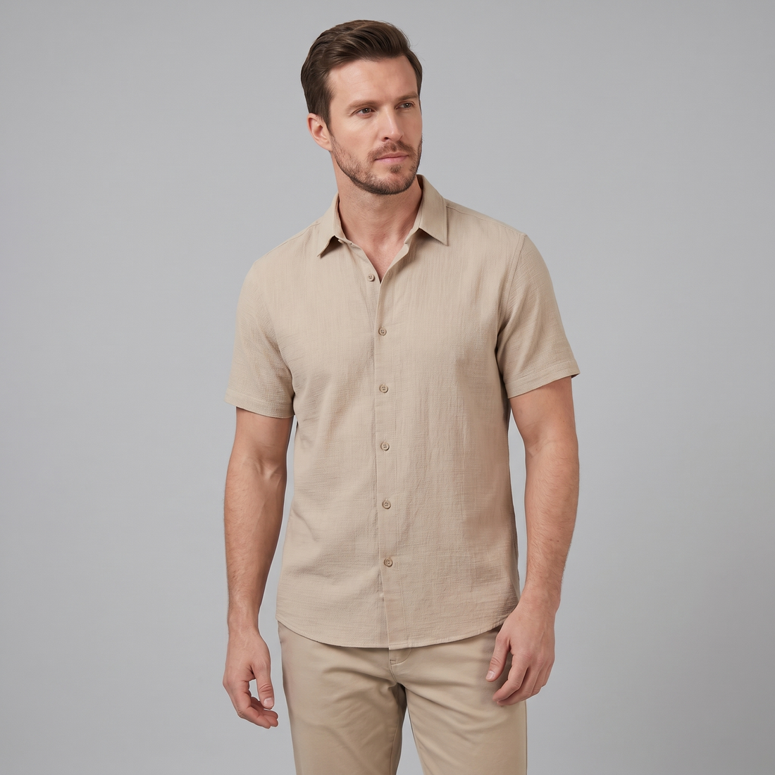 Men's Camp Collar Short-Sleeve Summer Shirt