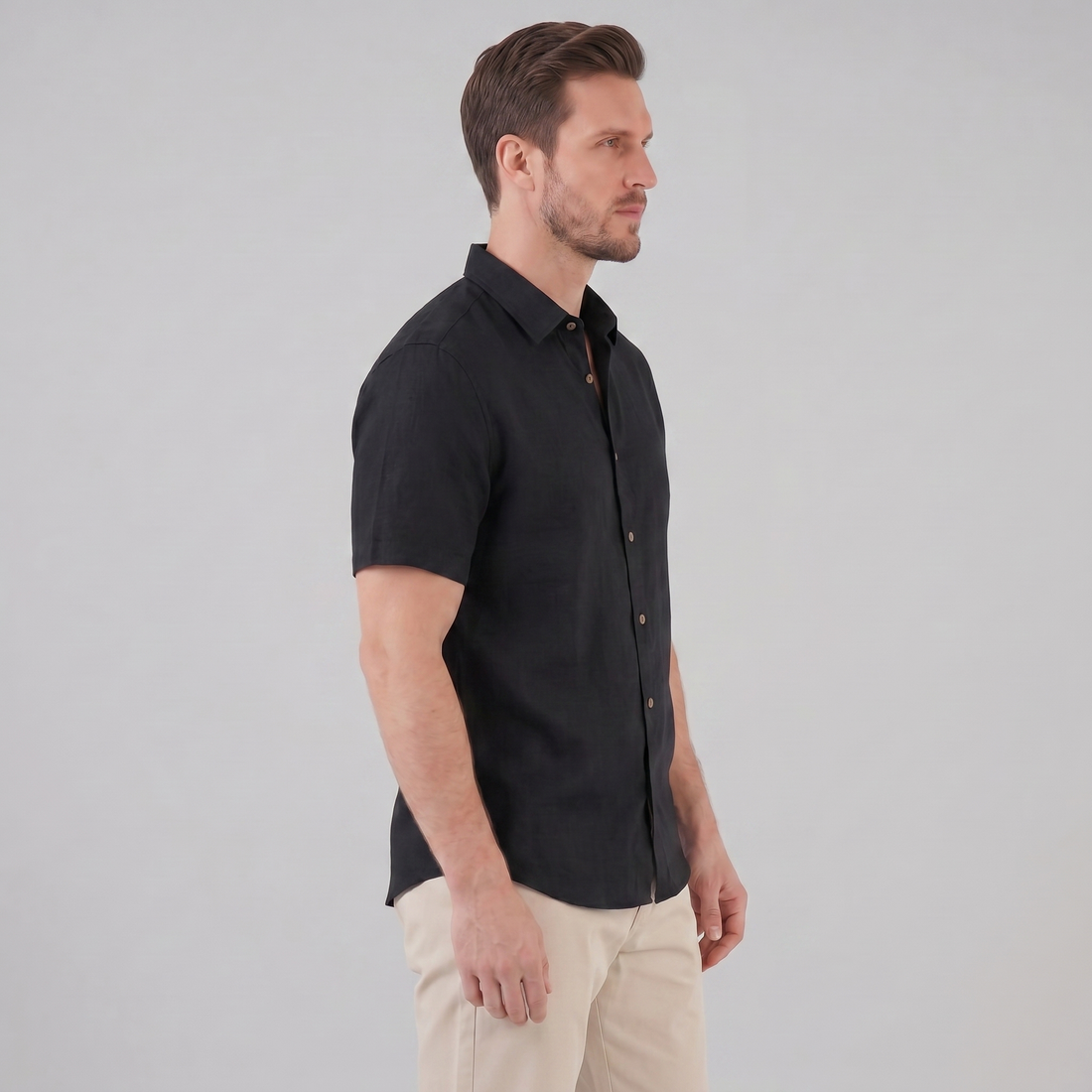 Men's Camp Collar Short-Sleeve Summer Shirt