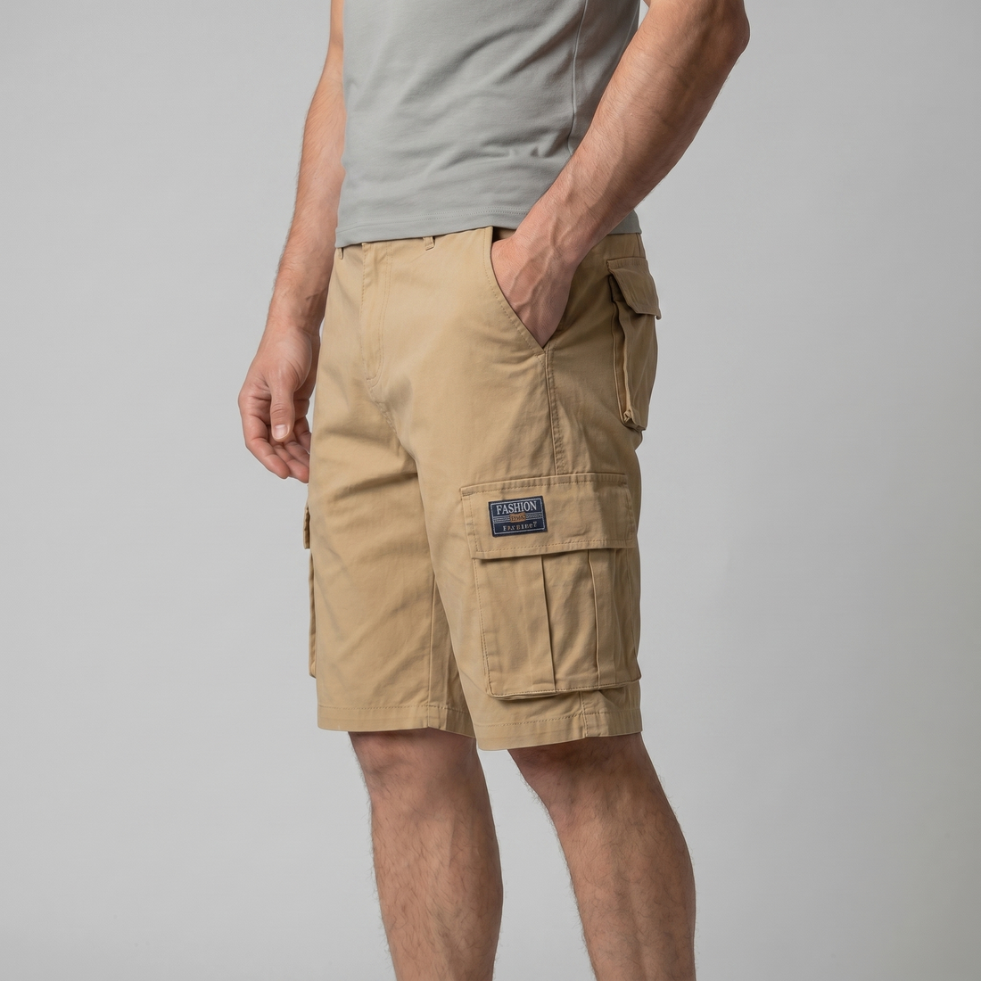 Men's Cargo Shorts with Multiple Pockets