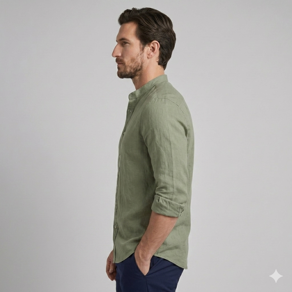 Men's Casual Button-Up Shirt