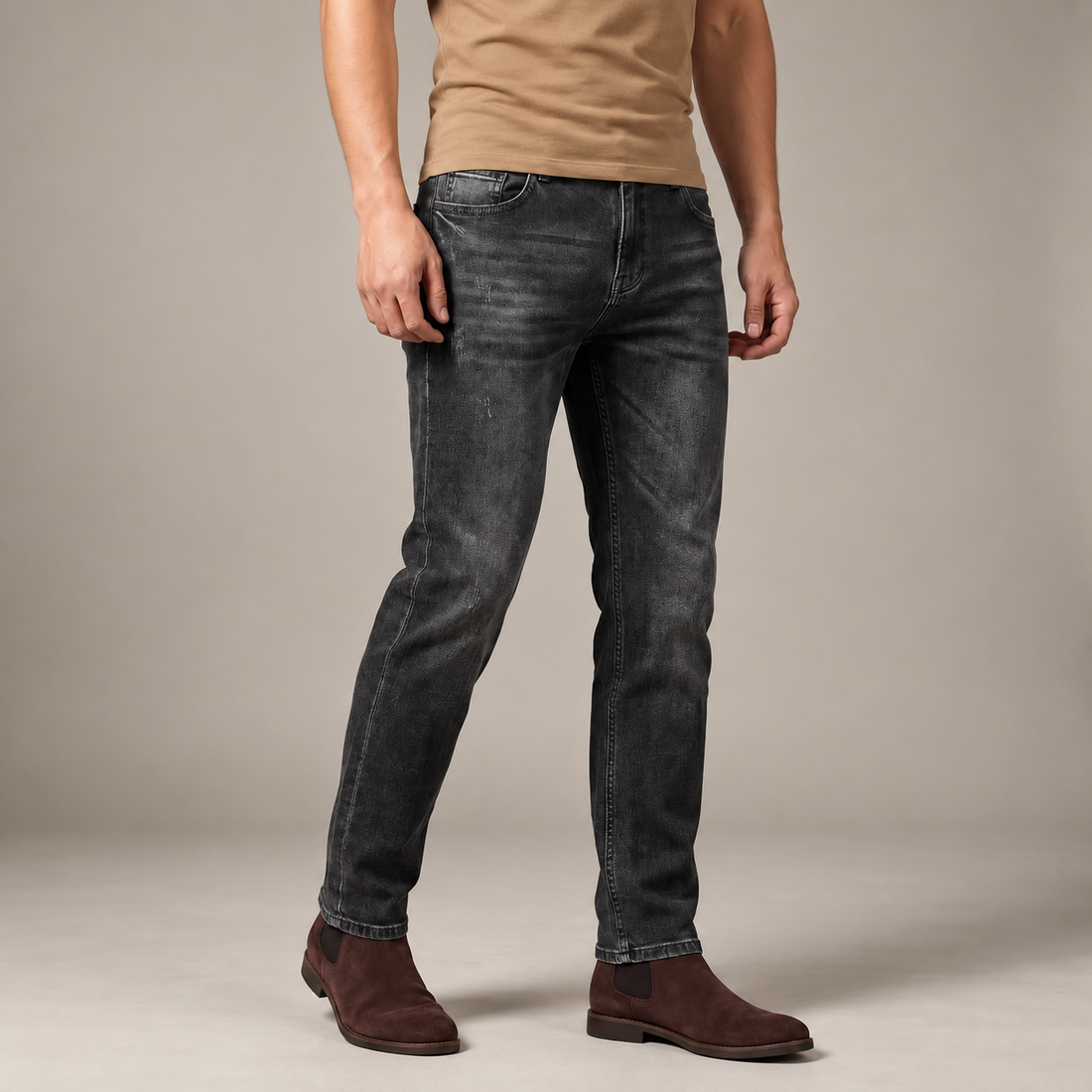 Men's Casual Straight Jeans