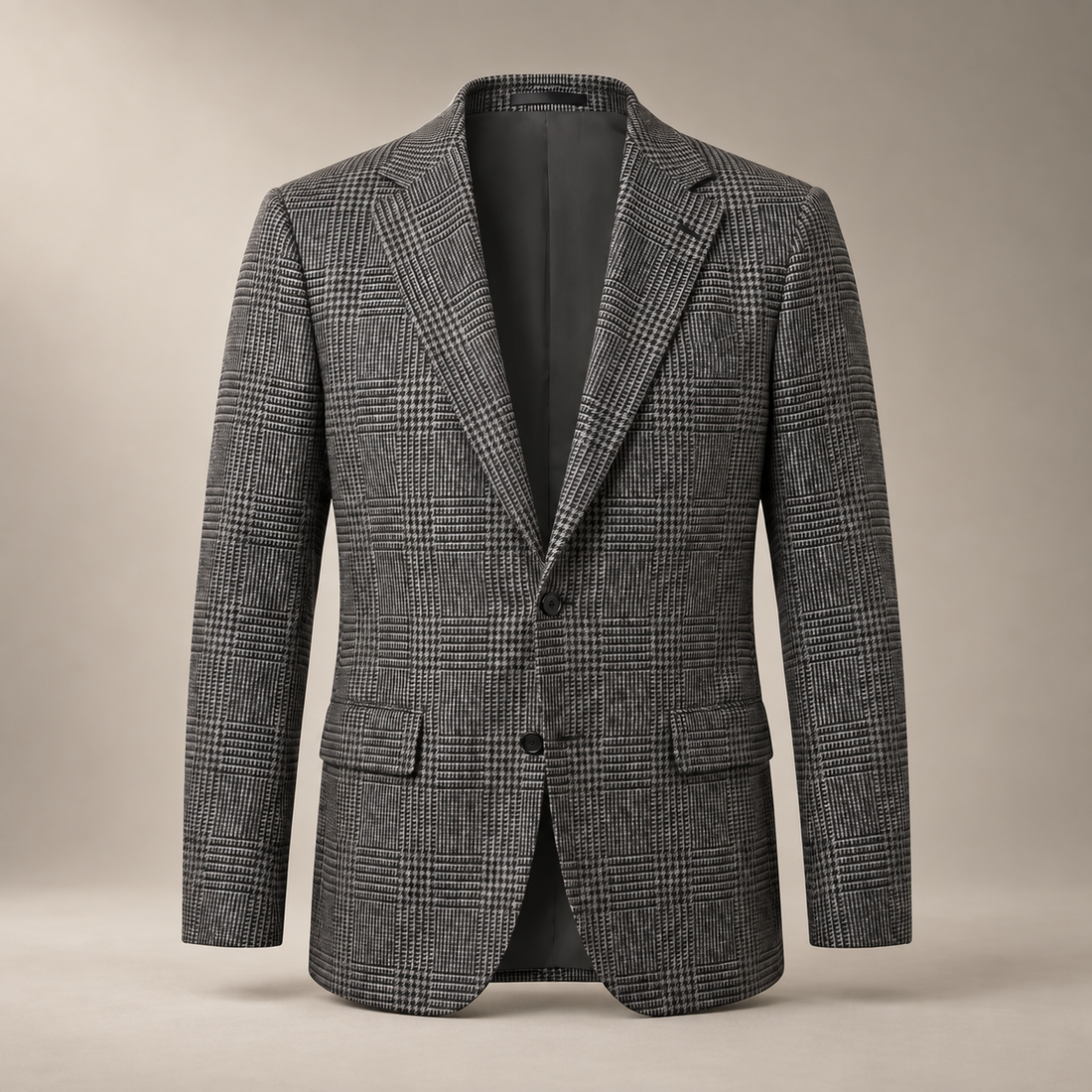 Men's Check Casual Blazer Jacket - Stylish Sport Coat