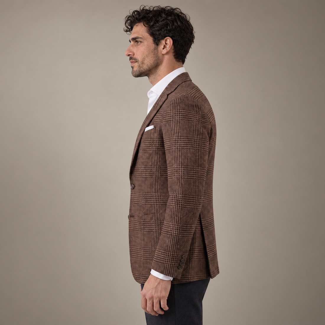 Men's Check Casual Blazer Jacket - Stylish Sport Coat