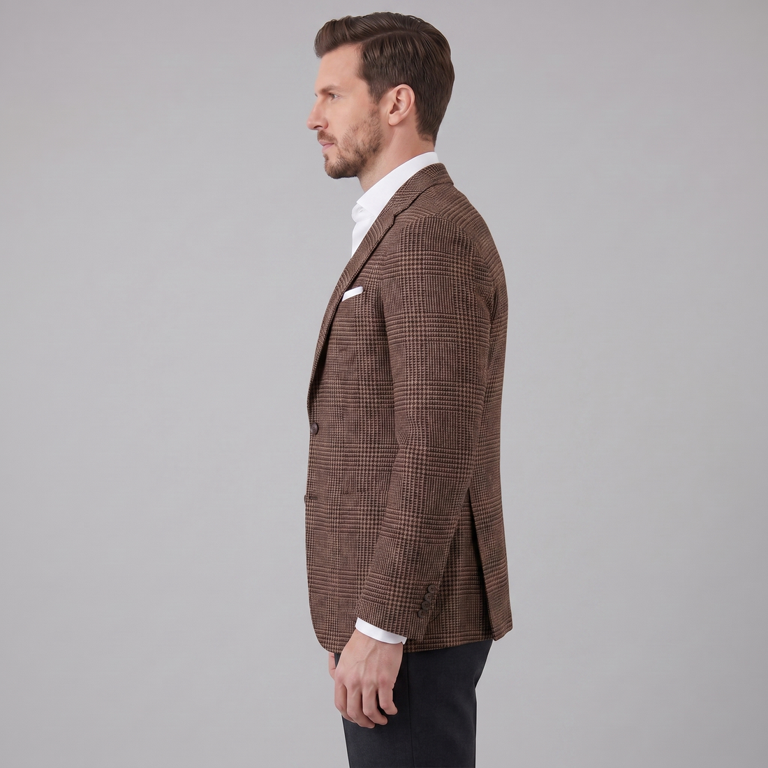 Men's Check Casual Blazer Jacket - Stylish Sport Coat