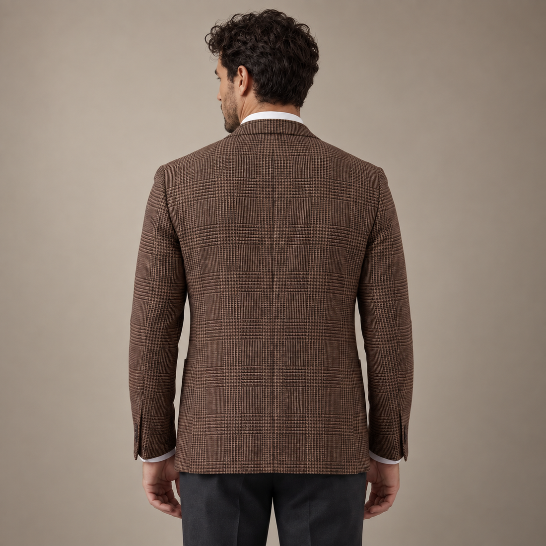 Men's Check Casual Blazer Jacket - Stylish Sport Coat