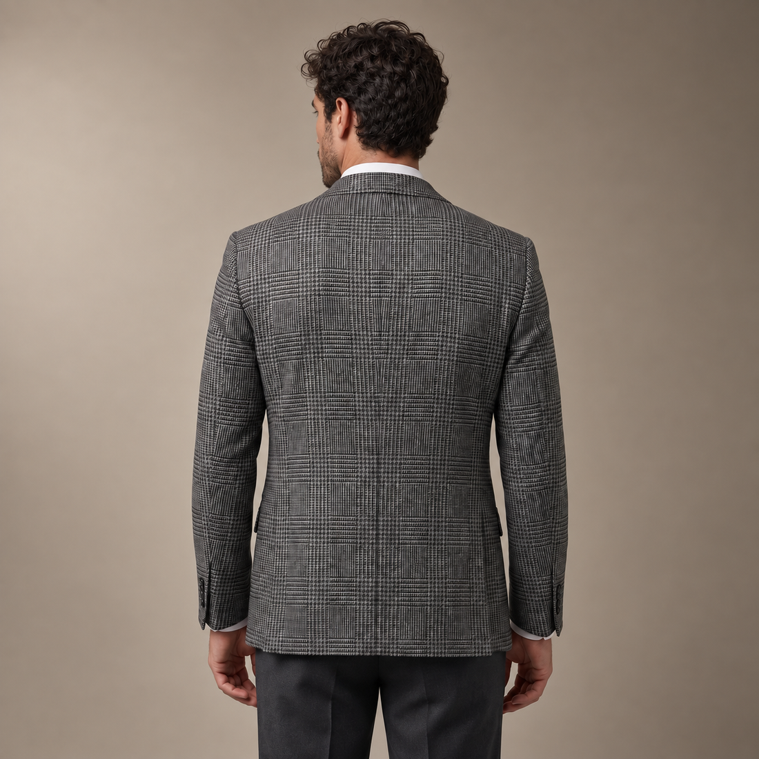 Men's Check Casual Blazer Jacket - Stylish Sport Coat