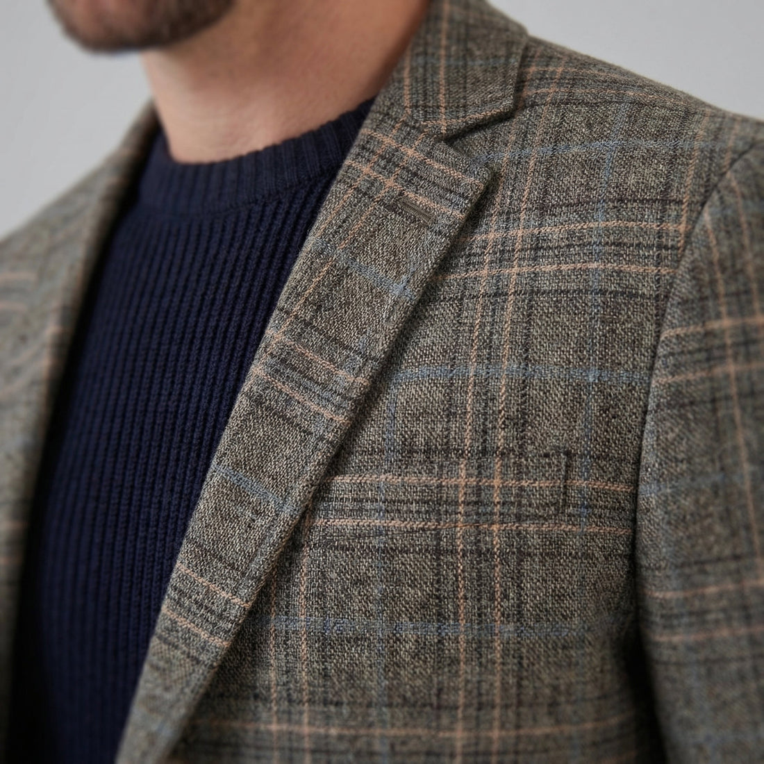 Men's Checked Blazer Jacket