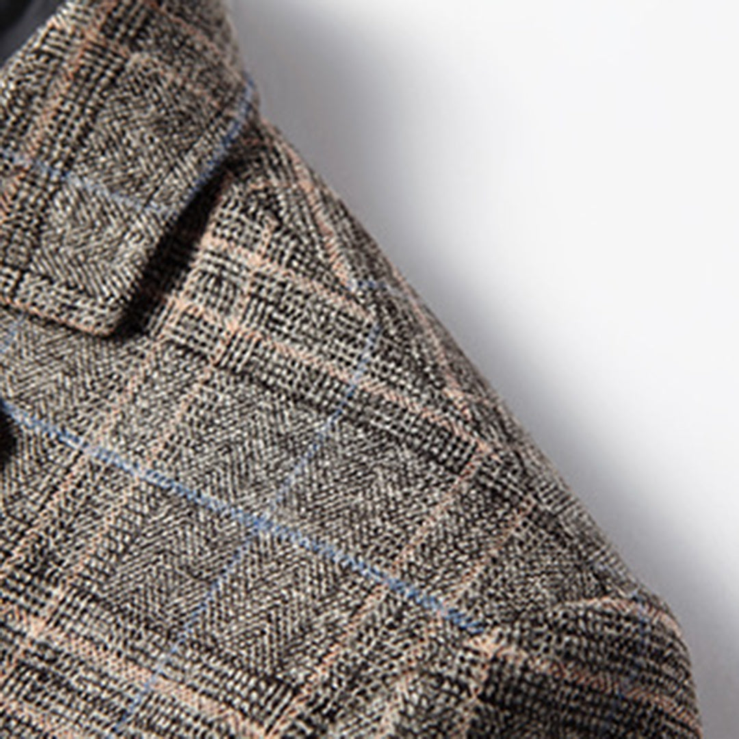 Men's Checked Blazer Jacket