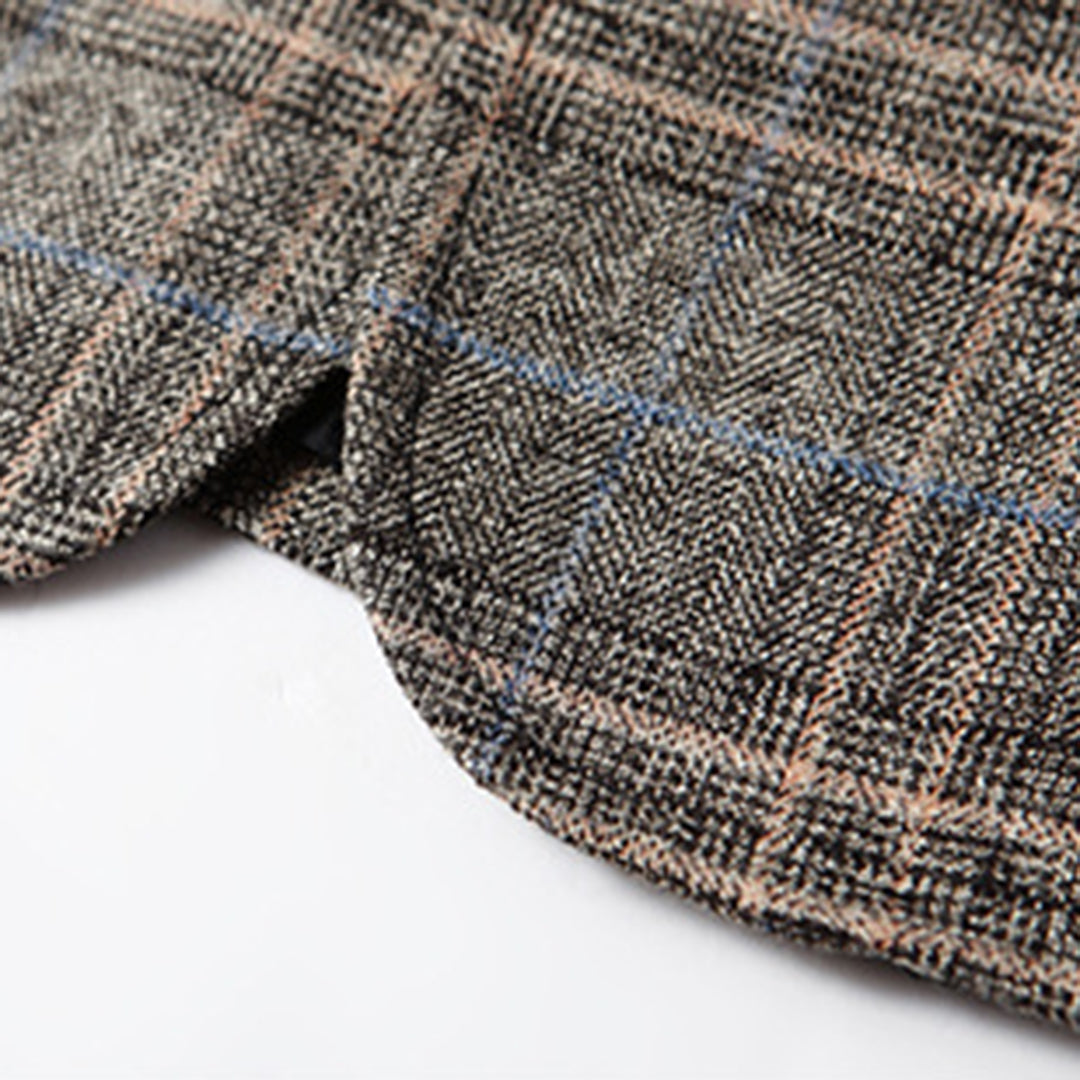 Men's Checked Blazer Jacket