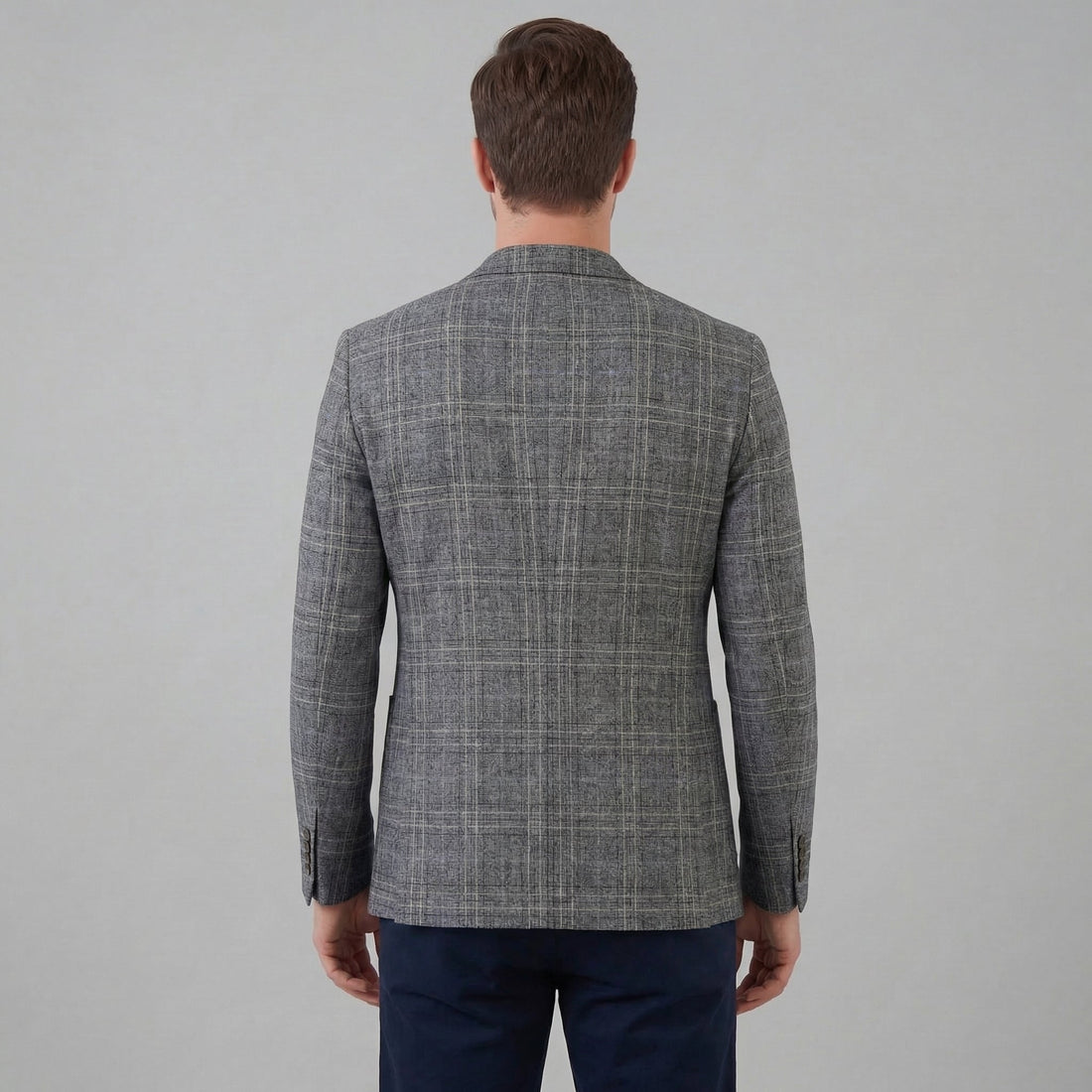 Men's Checked Blazer Jacket