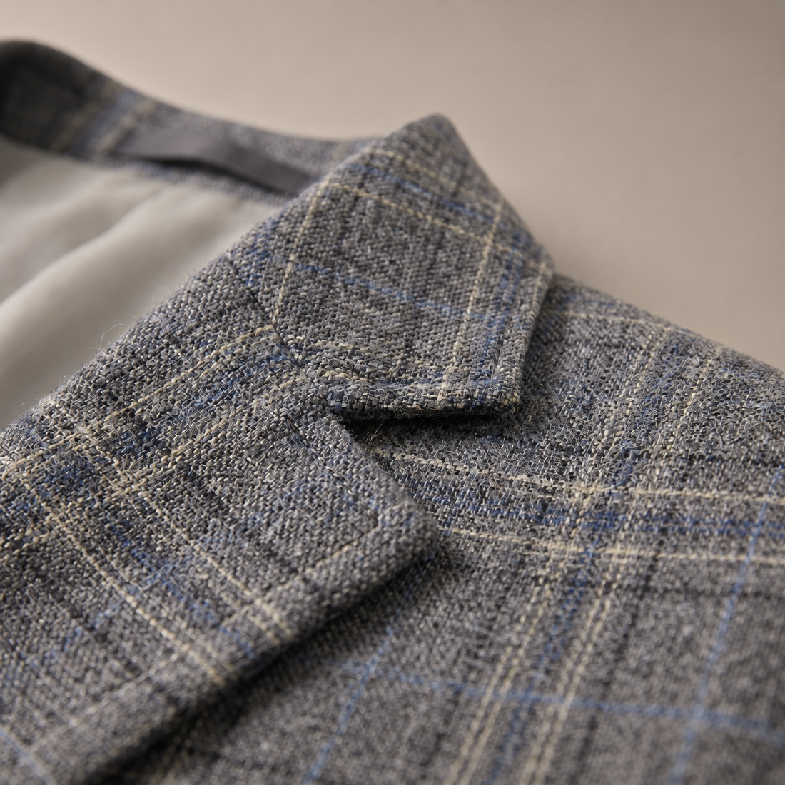 Men's Checked Blazer Jacket