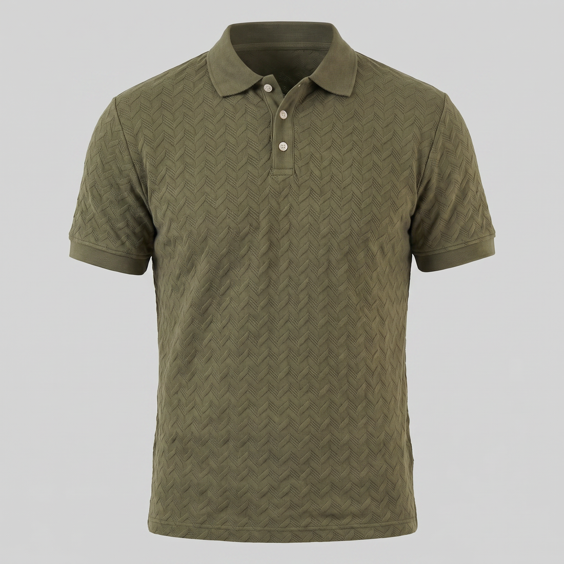Men's Chevron Knit Polo
