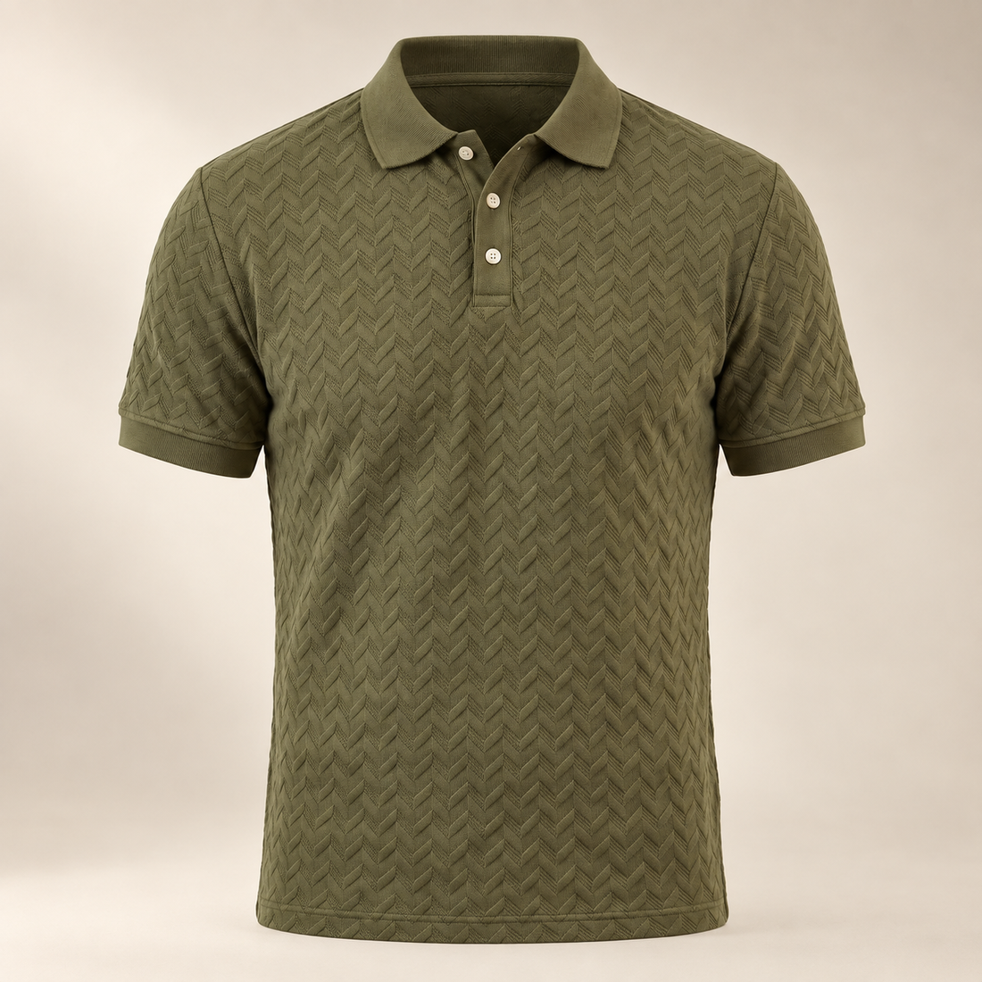 Men's Chevron Knit Polo