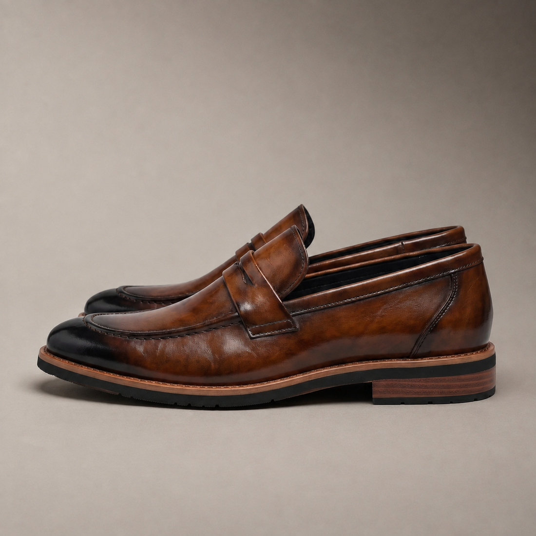Men's Classic Leather Penny Loafers