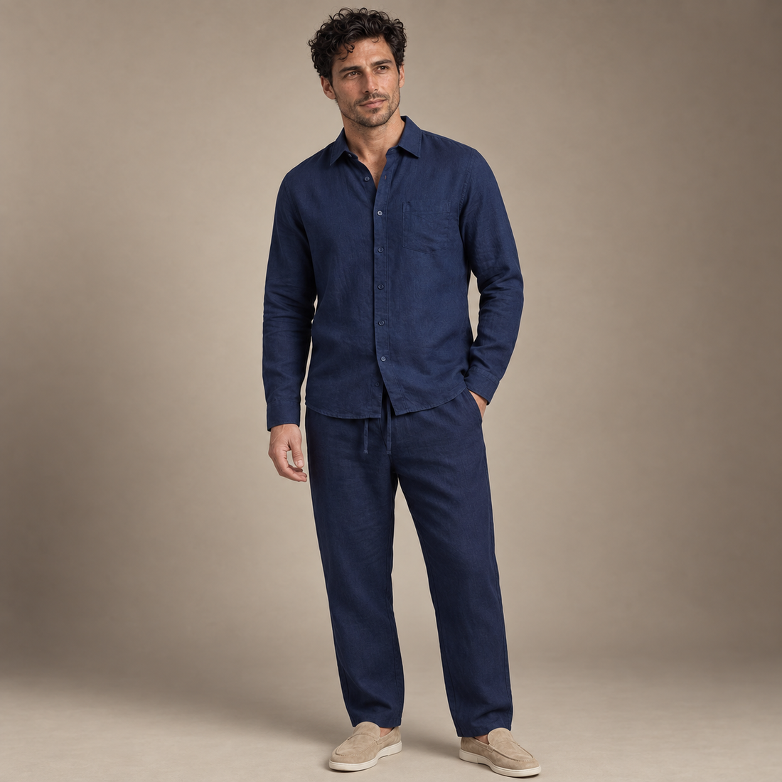 Men's Linen Co-Ord Set