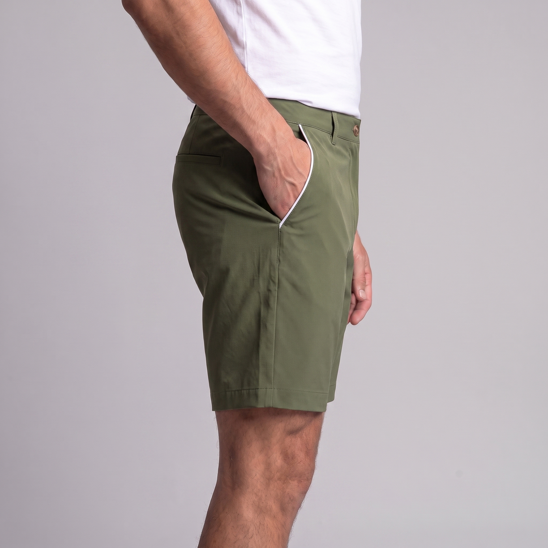 Men's Contrast Piping Chino Shorts