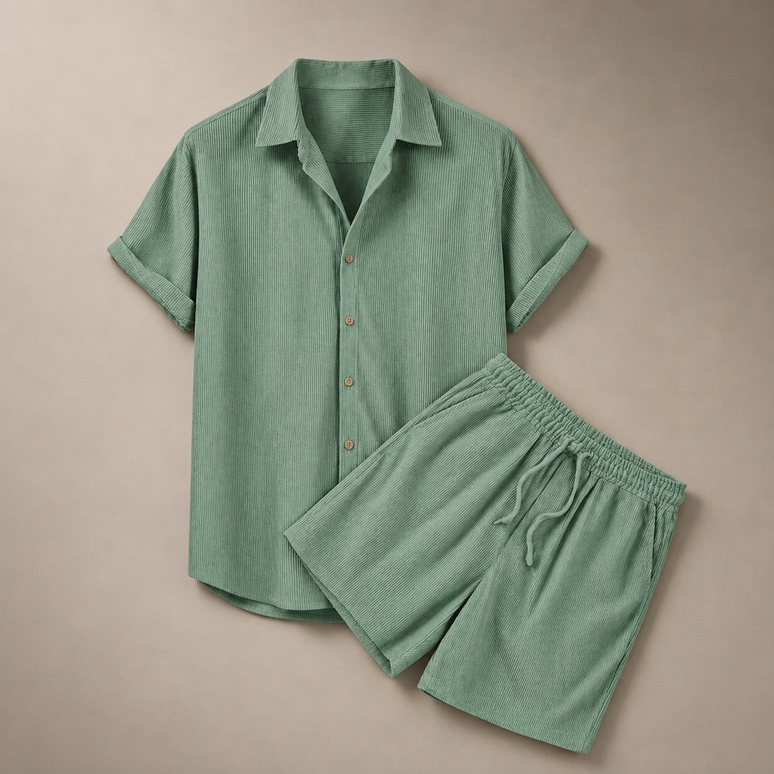 Men's Corduroy 2-Piece Outfit Set