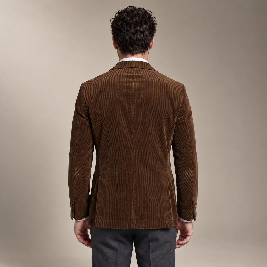Men's Corduroy Blazer Jacket with Matching Vest