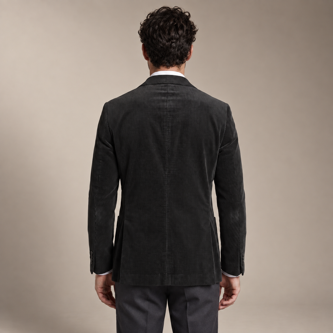 Men's Corduroy Blazer Jacket with Matching Vest