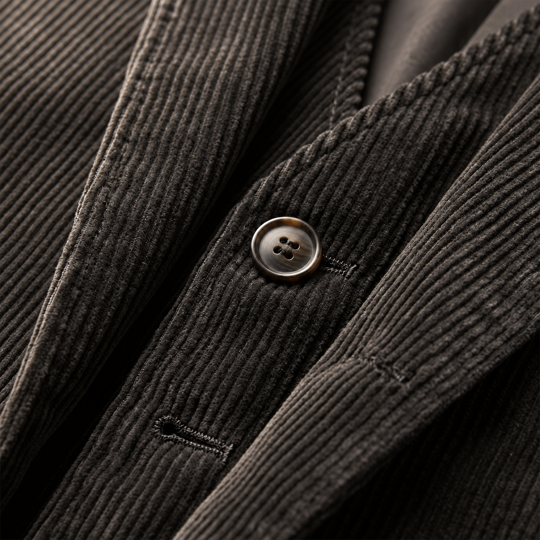 Men's Corduroy Blazer Jacket with Matching Vest
