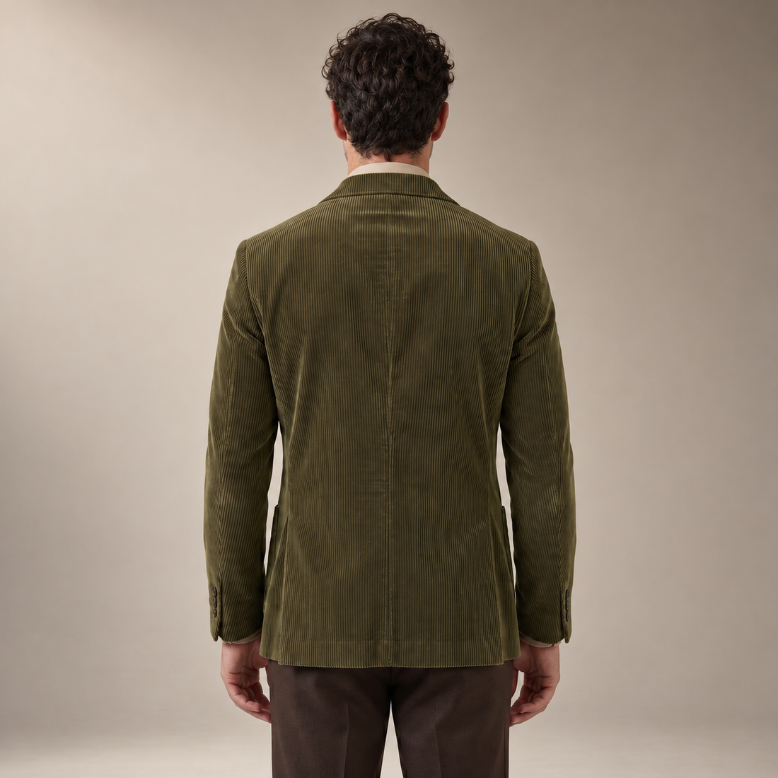 Men's Corduroy Blazer Jacket with Matching Vest