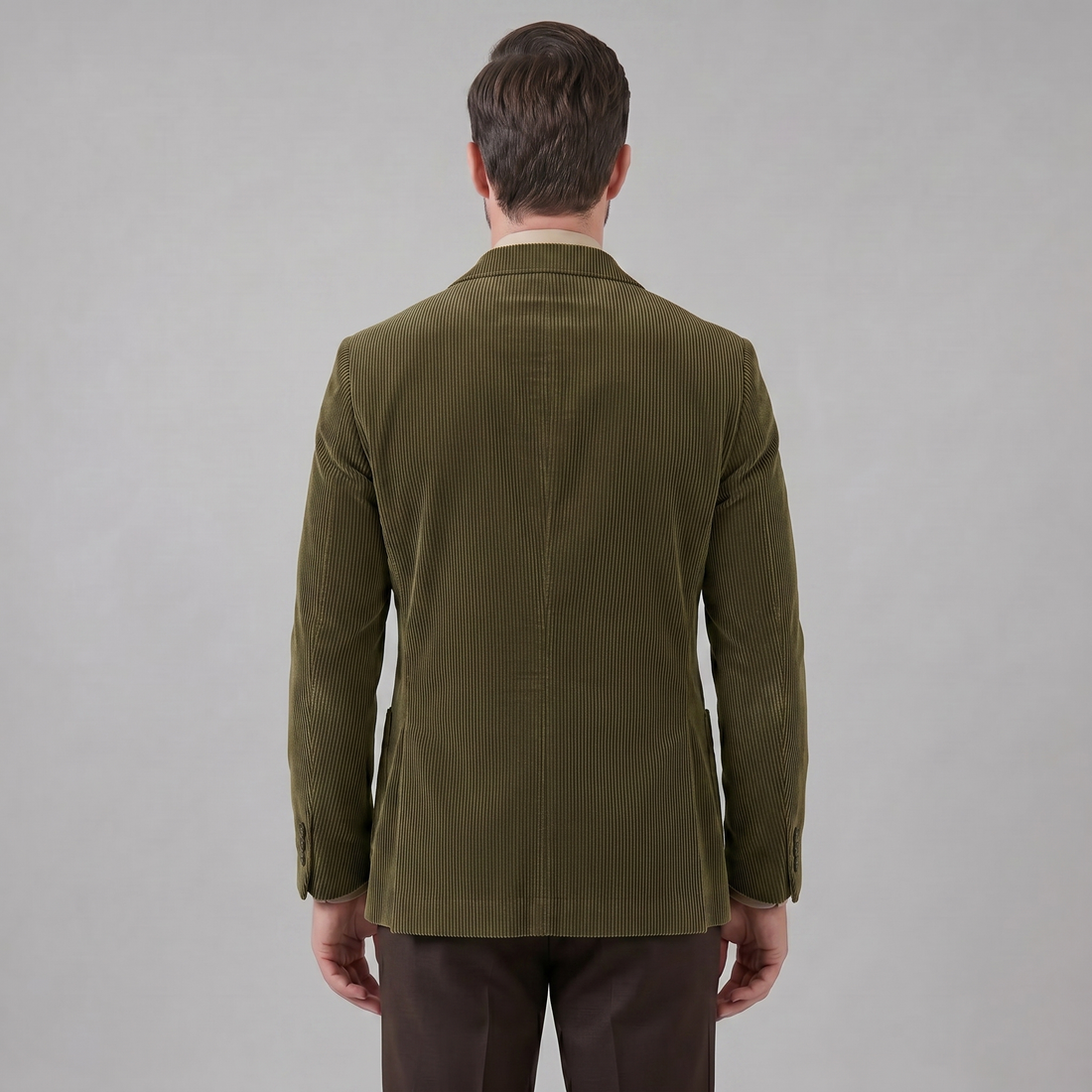 Men's Corduroy Blazer Jacket with Matching Vest