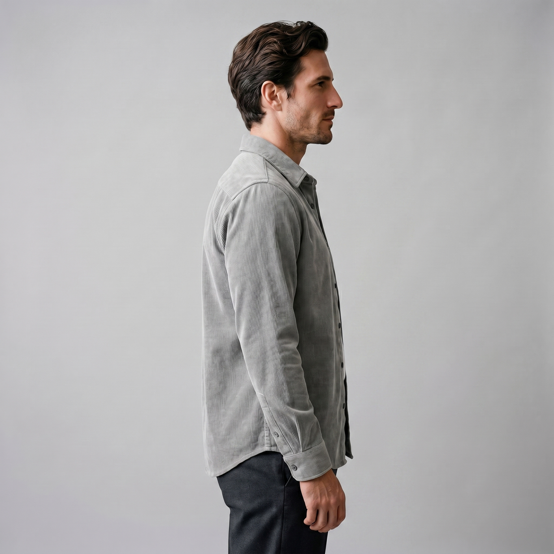 Men's Corduroy Long Sleeve Casual Shirt